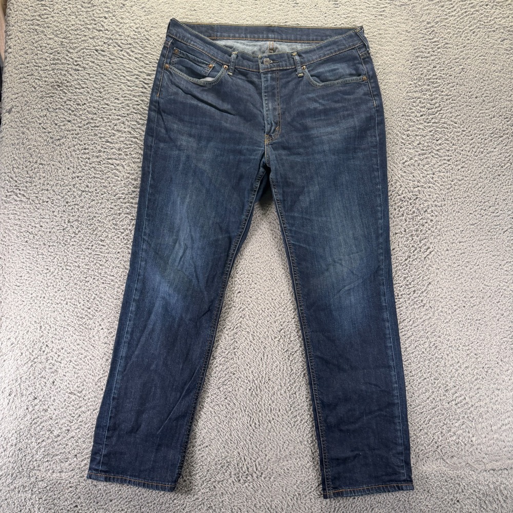 Levi's 541 Jeans Mens 35x31 Blue Cotton Denim Straight Faded Workwear Stretch